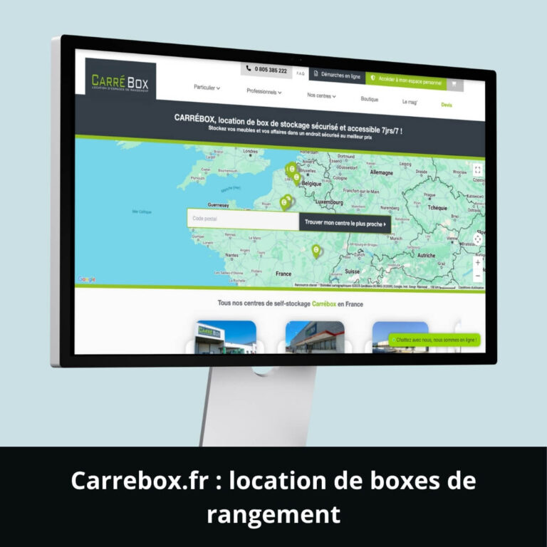 Carrebox.fr : location de boxes de rangement