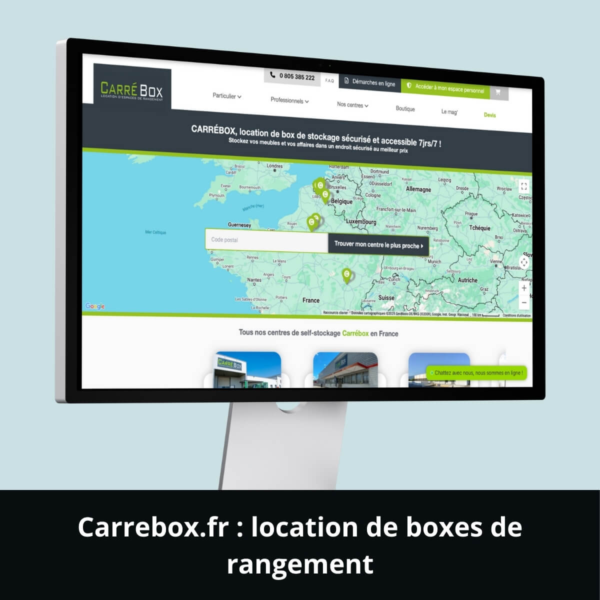 Carrebox.fr : location de boxes de rangement