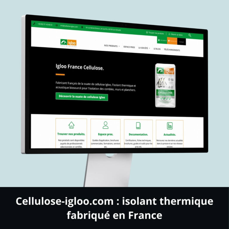 Cellulose-igloo.com : isolant thermique fabriqué en France