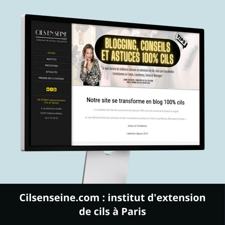 Cilsenseine.com : institut d'extension de cils à Paris