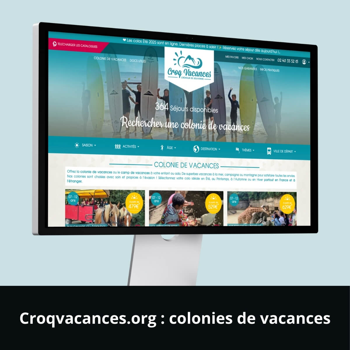 Croqvacances.org : colonies de vacances