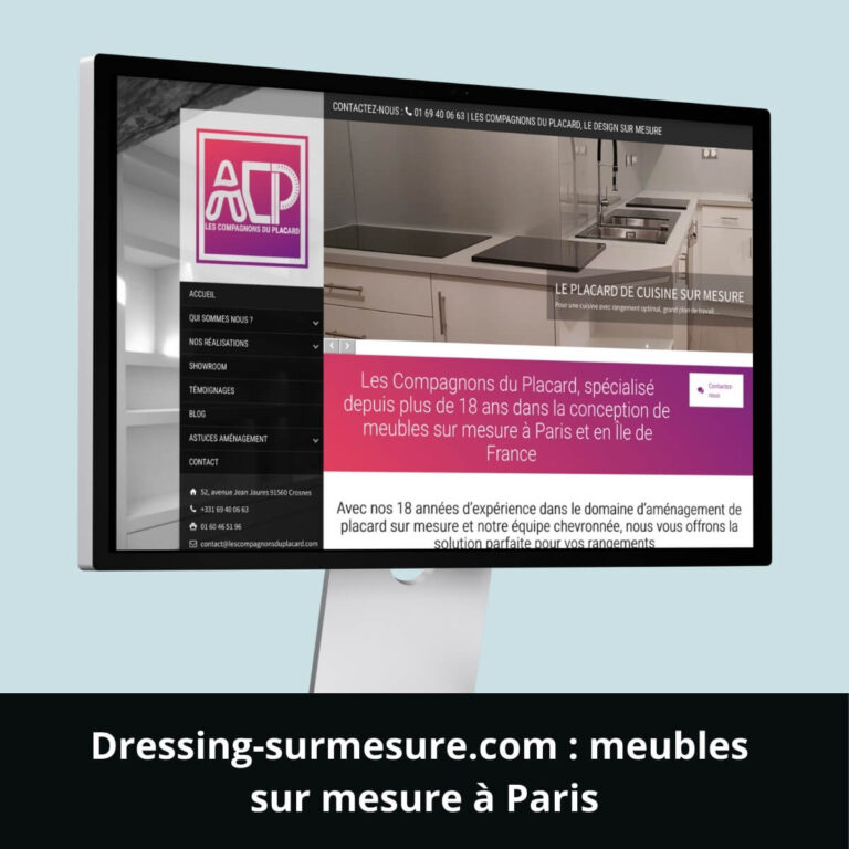 Dressing-surmesure.com : meubles sur mesure à Paris