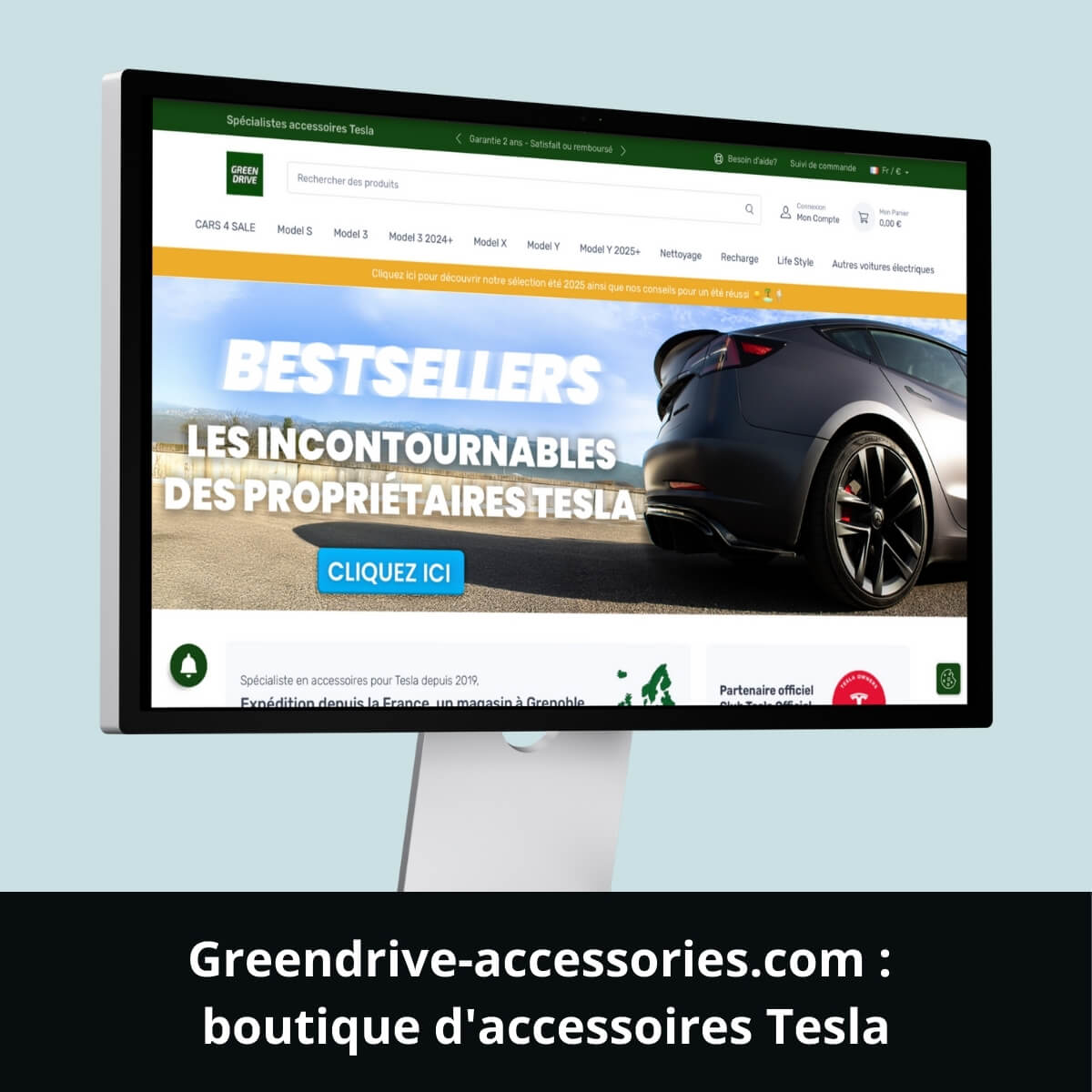 Greendrive-accessories.com : boutique d'accessoires Tesla