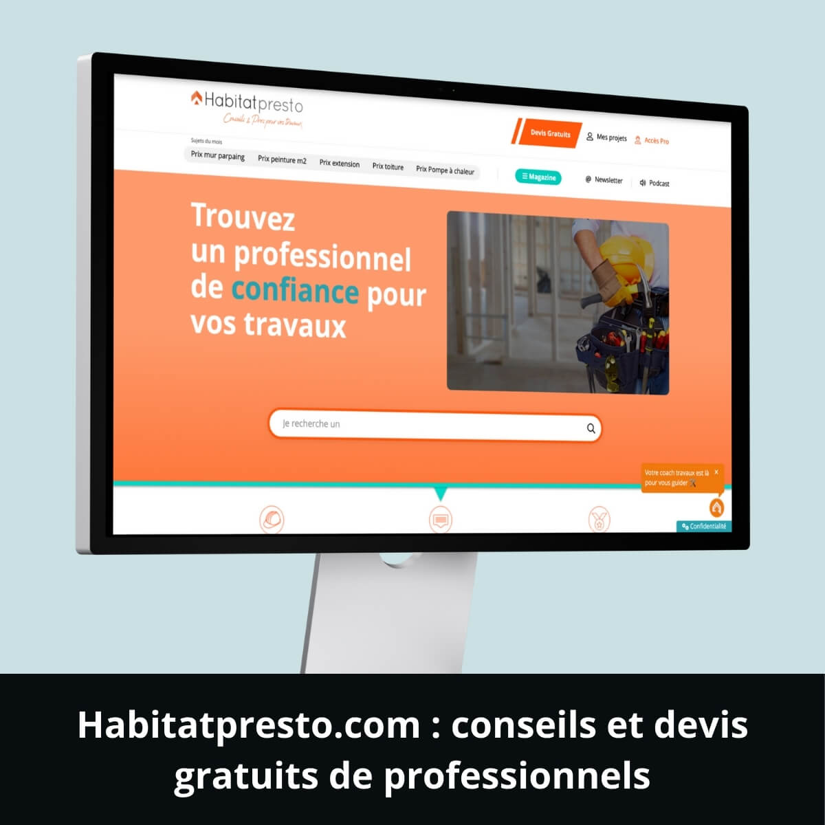 Habitatpresto.com : conseils et devis gratuits de professionnels
