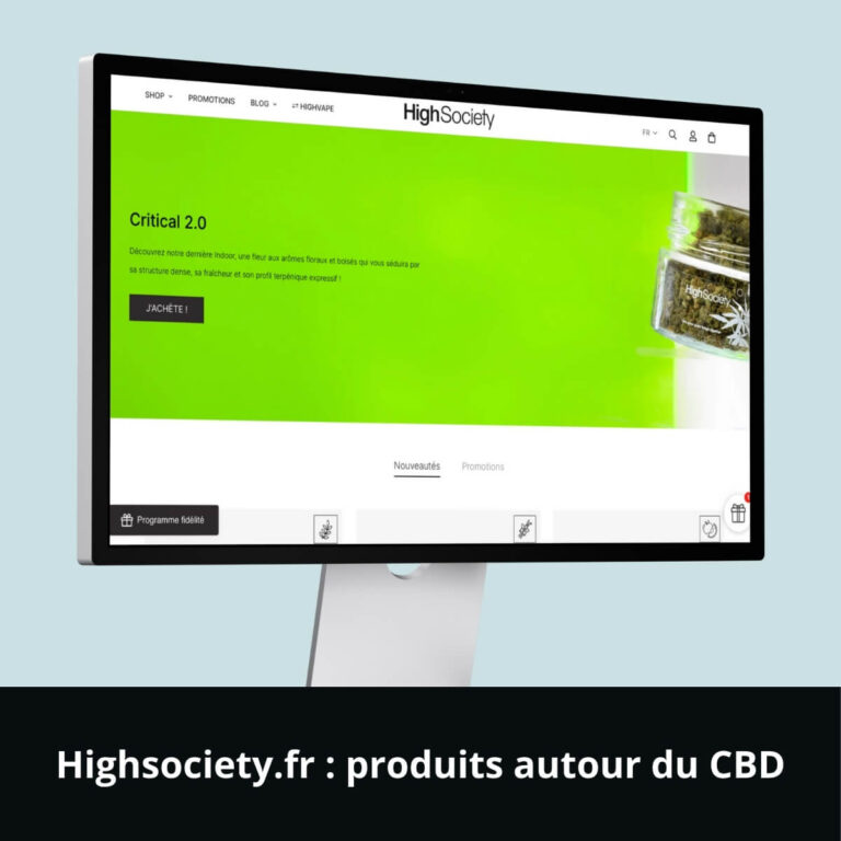 Highsociety.fr : produits autour du CBD