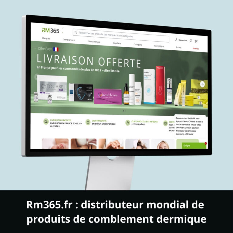 Rm365.fr : distributeur mondial de produits de comblement dermique