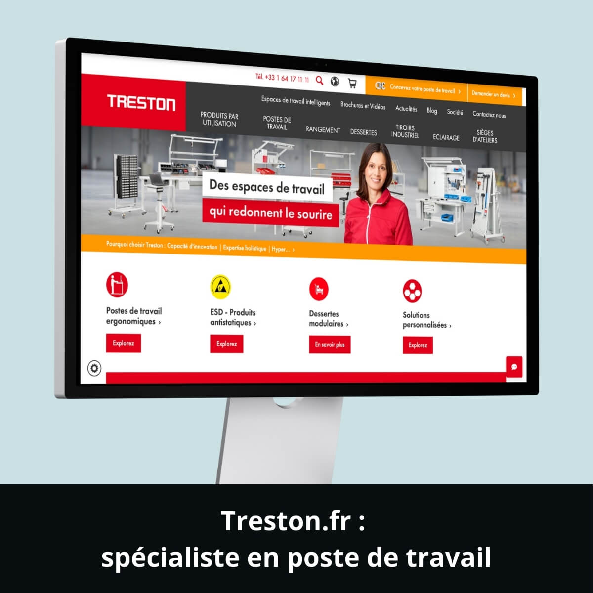 Treston.fr : spécialiste en poste de travail