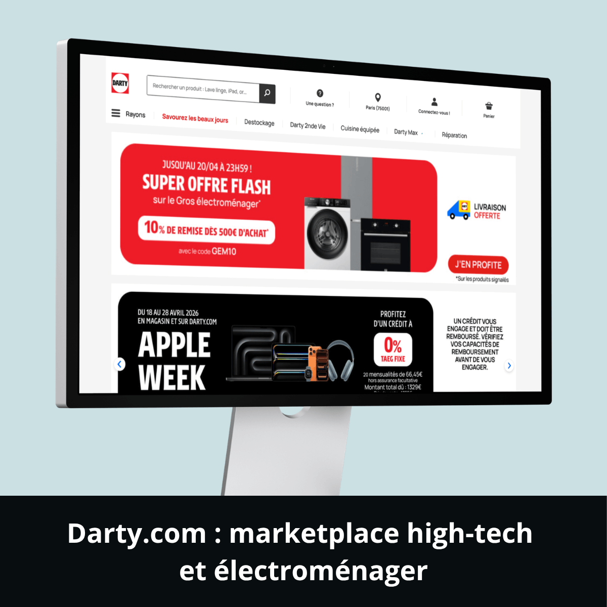 Darty.com&nbsp;: marketplace high-tech et électroménager