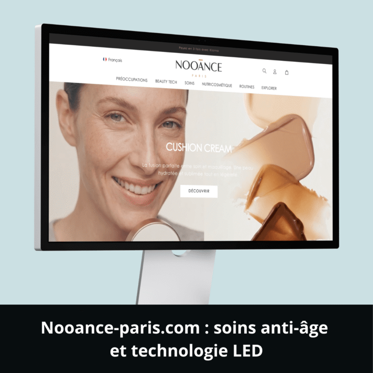 Nooance-paris.com : soins anti-âge et technologie LED