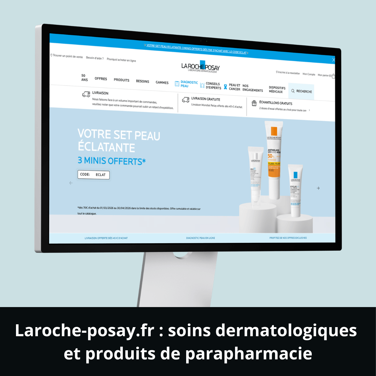 Laroche-posay.fr&nbsp;: soins dermatologiques et produits de parapharmacie
